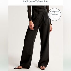 A&F Sloane Tailored Pant in Black | Size 27 / US 4